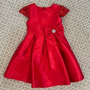 Red Holiday dress, size 6
